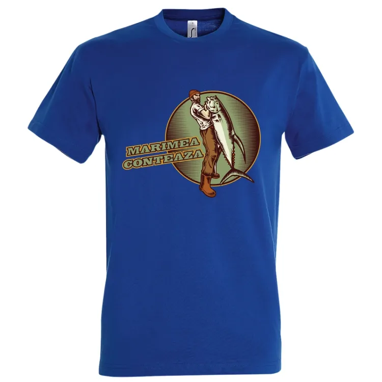 Orice bărbat știe că mărimea contează mai ales când e vorba de pescuit și de tricou. Tricou barbat - Mărimea contează