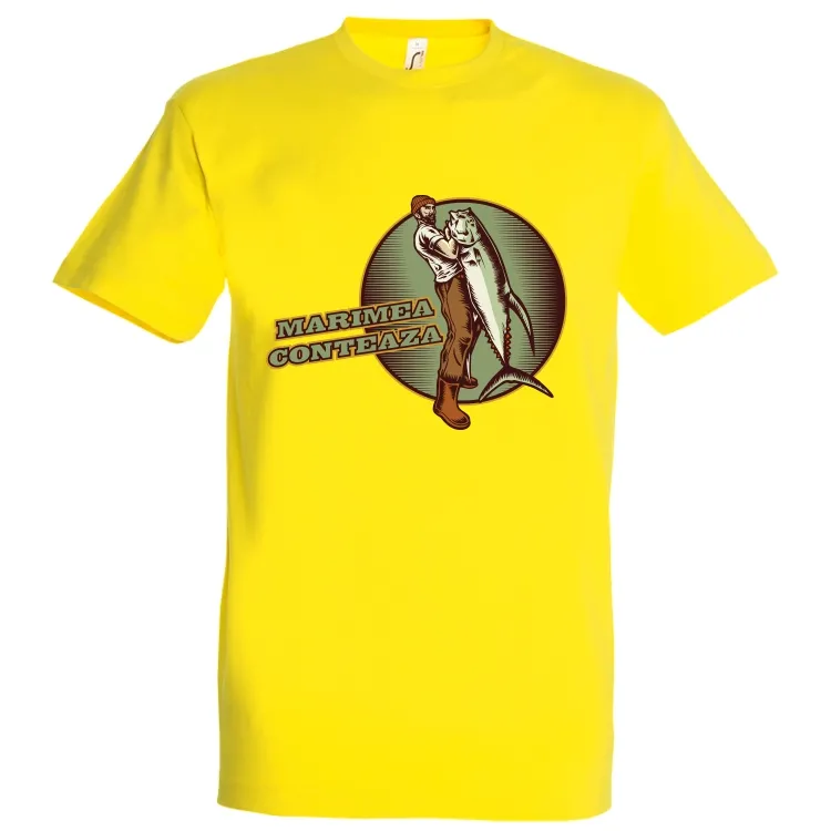 Orice bărbat știe că mărimea contează mai ales când e vorba de pescuit și de tricou. Tricou barbat - Mărimea contează