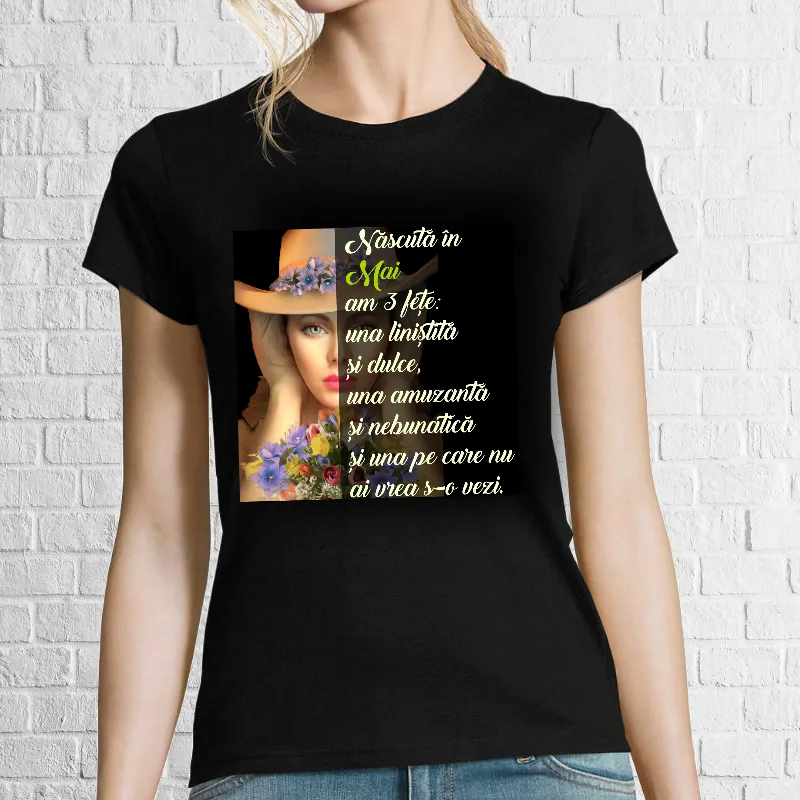 Tricou damă - Născută în mai