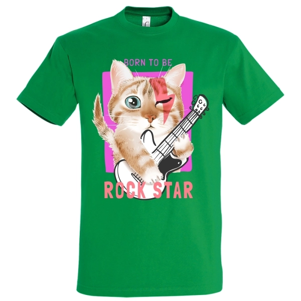 Tricou bărbat - Rock Star Cat