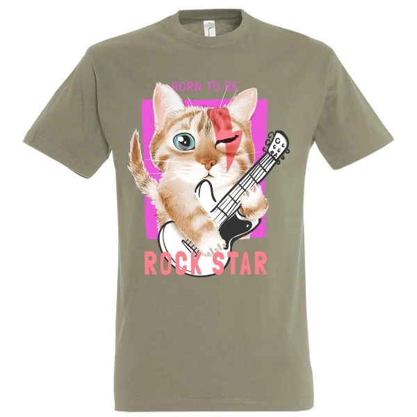 Tricou bărbat - Rock Star Cat