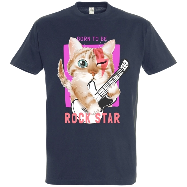 Tricou bărbat - Rock Star Cat