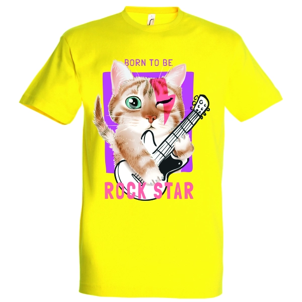 Tricou bărbat - Rock Star Cat