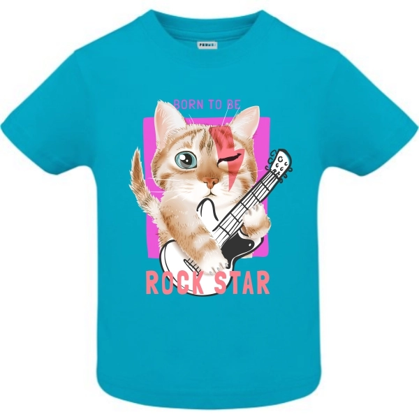 Tricou copil - Rock Star Cat
