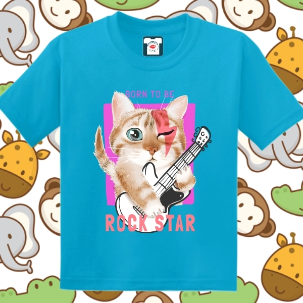 Tricou copil - Rock Star Cat