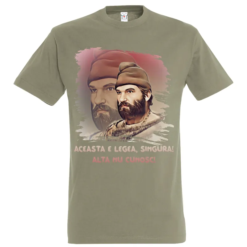Tricou khaki de bărbat - Singura lege