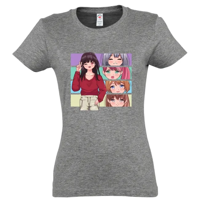 Tricou damă - Emoții Anime
