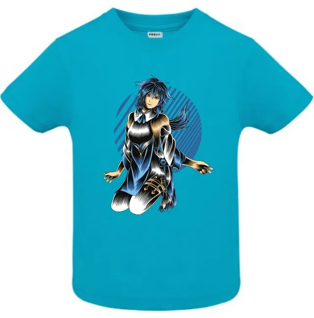 Tricou copil - Anime Blue Hair Beauty