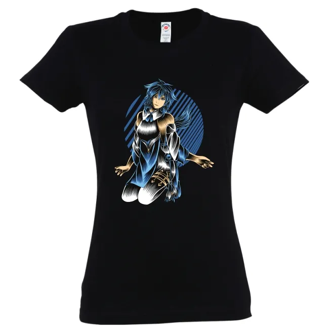 Tricou damă - Anime Blue Hair Beauty