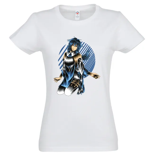 Tricou damă - Anime Blue Hair Beauty