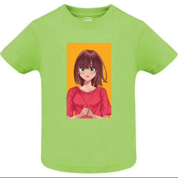 Tricou copil - Anime Green Eyes Girl