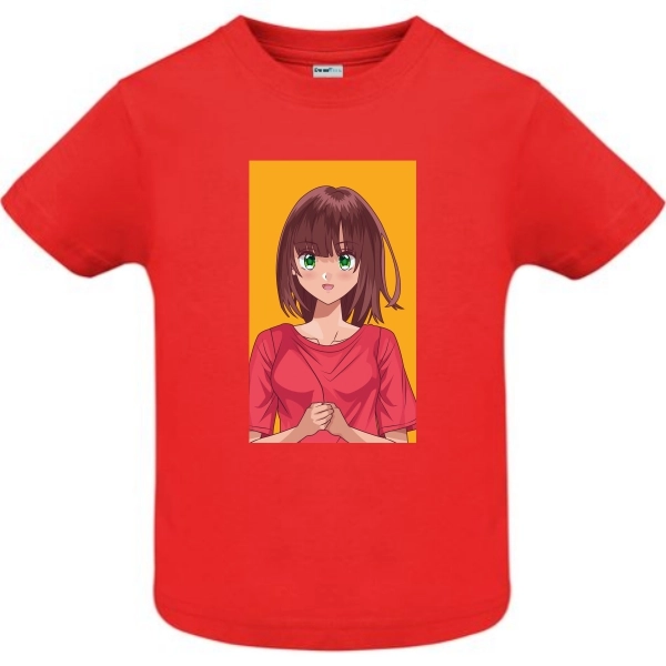 Tricou copil - Anime Green Eyes Girl