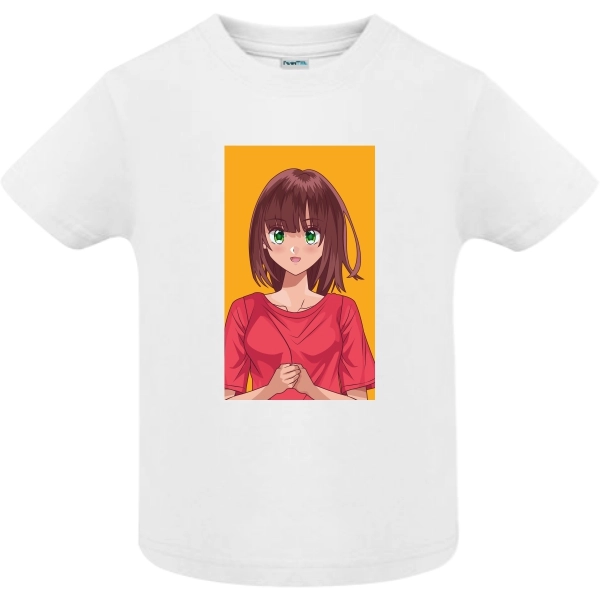 Tricou copil - Anime Green Eyes Girl