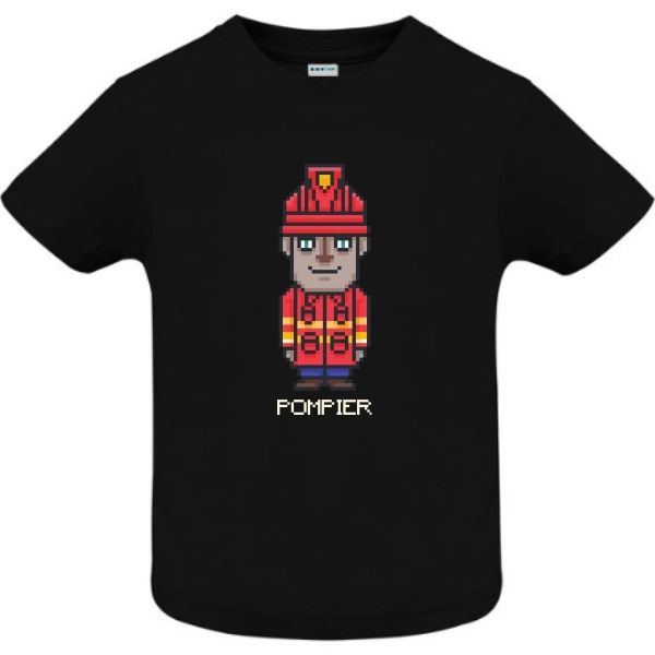 Tricou copil - Pixel Pompier