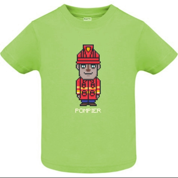 Tricou copil - Pixel Pompier