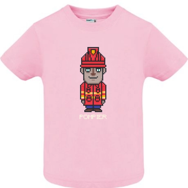 Tricou copil - Pixel Pompier