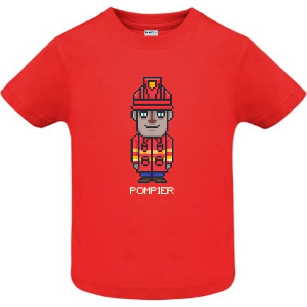 Tricou copil - Pixel Pompier