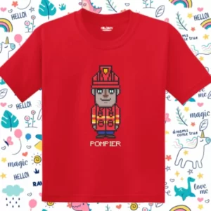 Tricou copil - Pixel Pompier