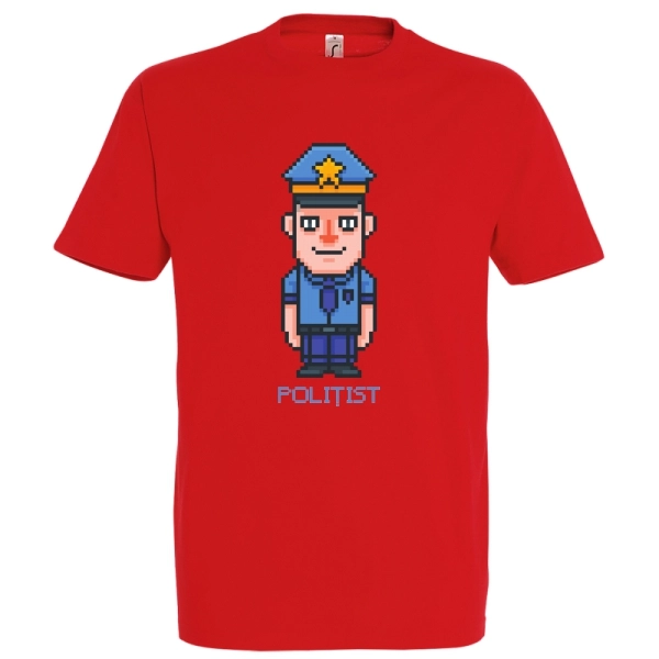 Tricou bărbat - Pixel polițist