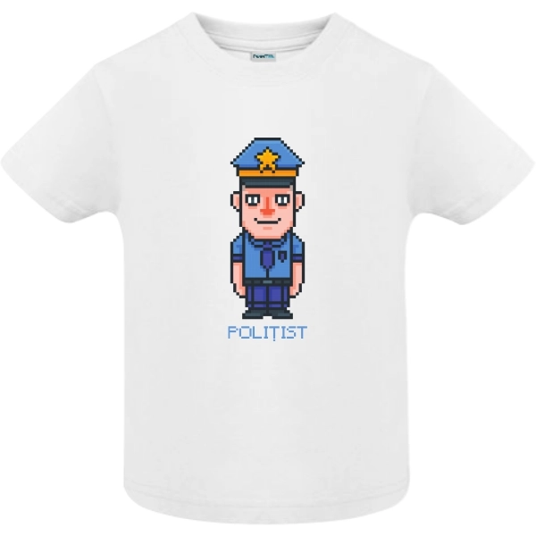 Tricou copil - Pixel polițist