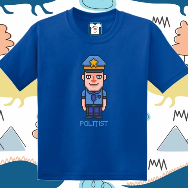 Tricou copil - Pixel polițist