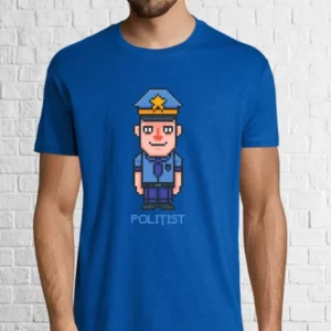 Tricou bărbat - Pixel polițist