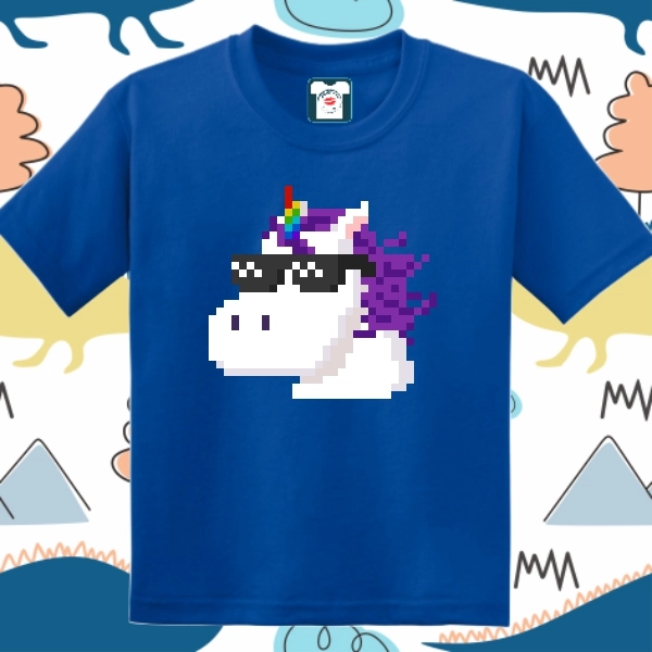 Tricou copil - Pixel Unicorn