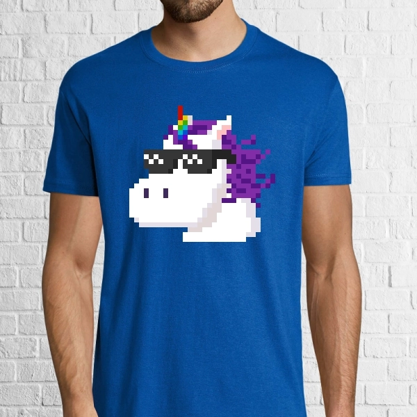 Tricou bărbat - Pixel Unicorn