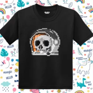 Tricou copil - Pixel Skull