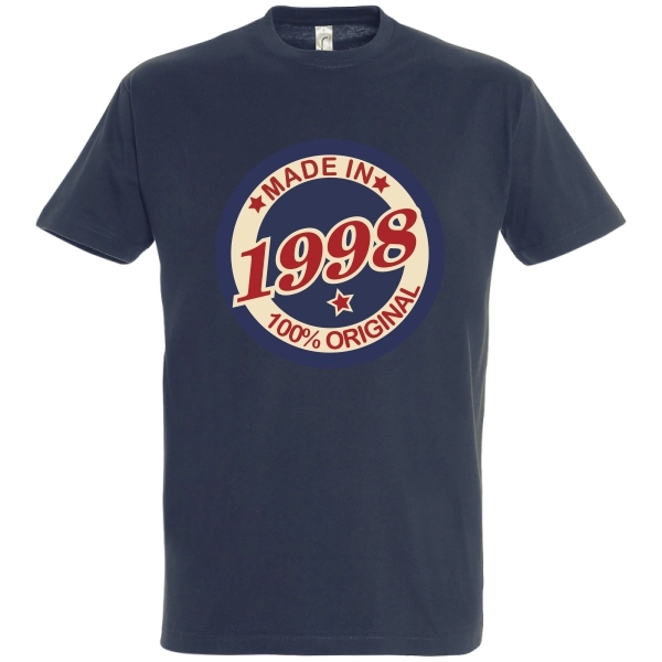 Tricou bărbat - Original 1998 - pentru bărbații născuți în acest an, dar care încă se simt în formă maximă pentru că au „toate piesele originale”. Tricou bărbat - Original 2003