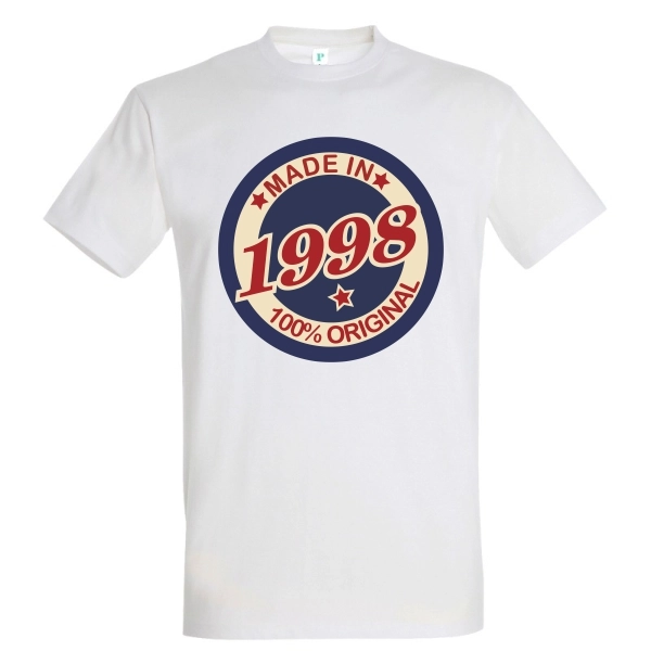 Tricou bărbat - Original 1998 - pentru bărbații născuți în acest an, dar care încă se simt în formă maximă pentru că au „toate piesele originale”. Tricou bărbat - Original 2000