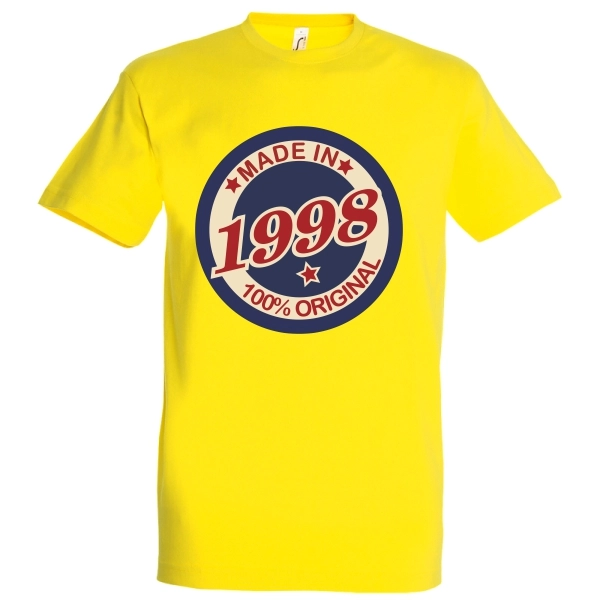 Tricou bărbat - Original 1998 - pentru bărbații născuți în acest an, dar care încă se simt în formă maximă pentru că au „toate piesele originale”. Tricou bărbat - Original 1999