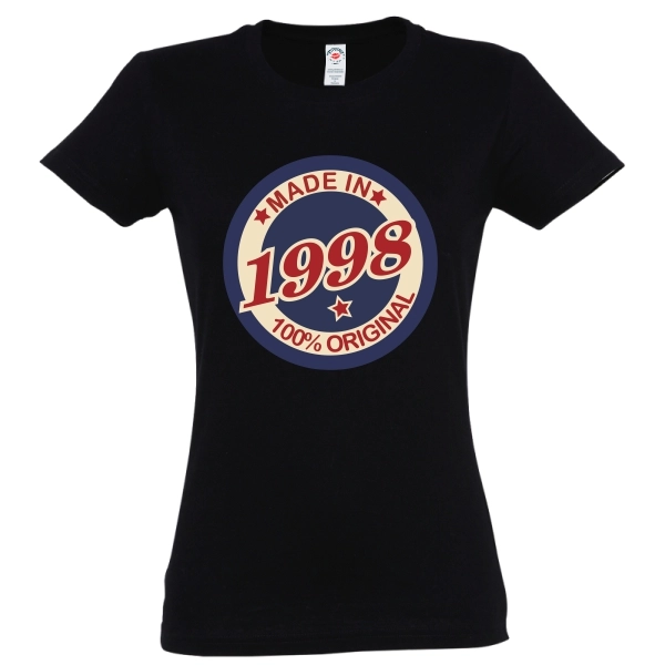 Tricou damă- Original 1998 - pentru femeile născute în acest an, dar care încă se simt în formă maximă pentru că au „toate piesele originale”. Tricou damă - Original 2005
