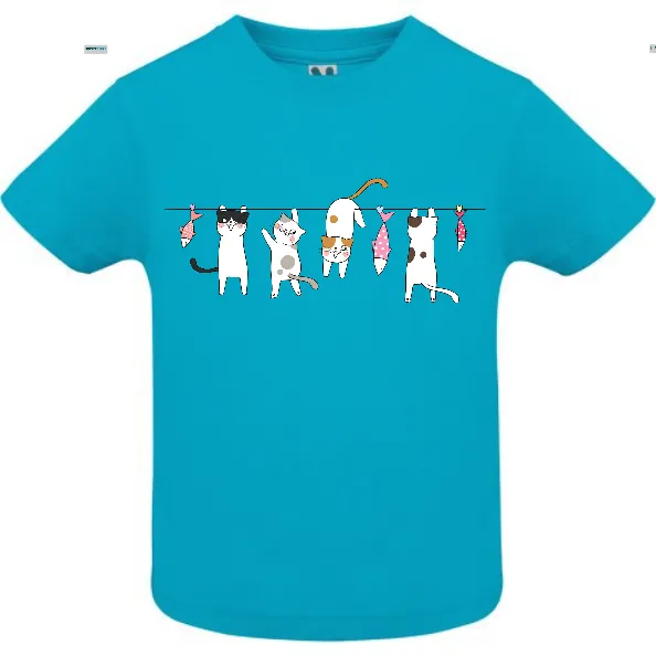 Tricou copii - Pisici pe sârmă