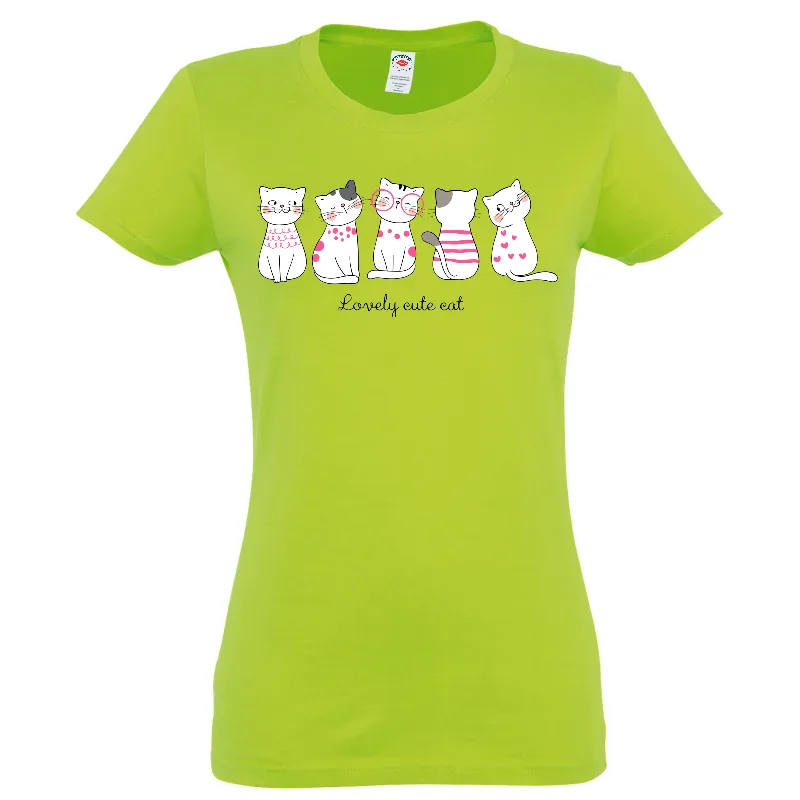 Tricou damă - Lovely Cute Cat