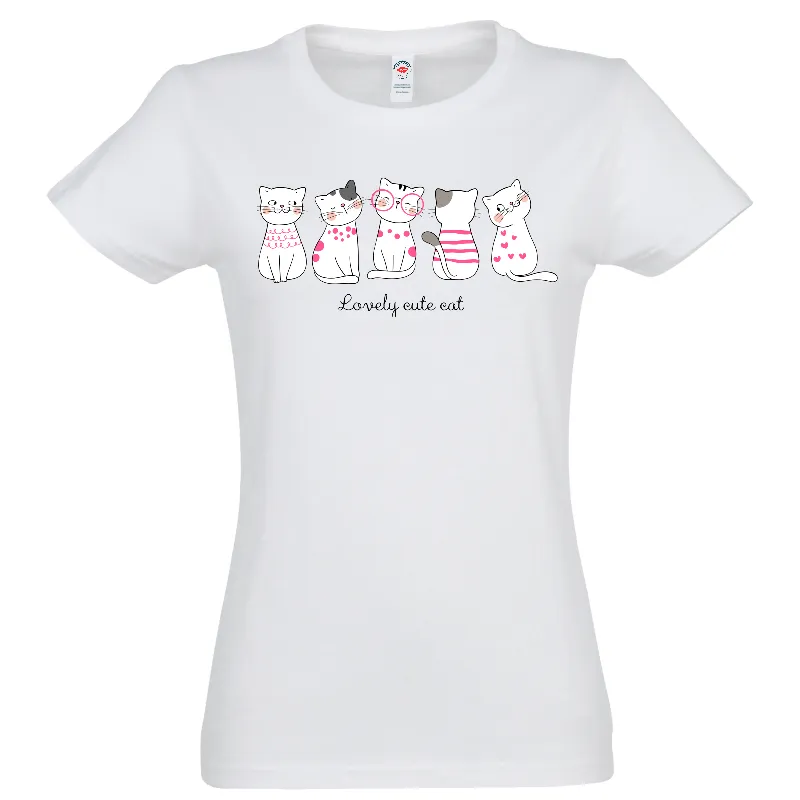 Tricou damă - Lovely Cute Cat