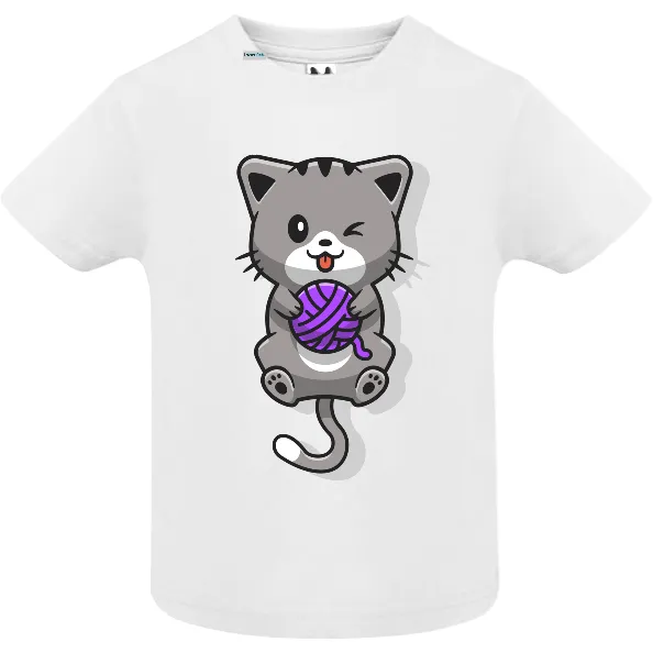 Tricou copii - Pisica cu ghem