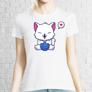 Tricou damă - Lovely Happy Cat