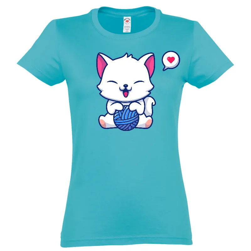 Tricou damă - Lovely Happy Cat