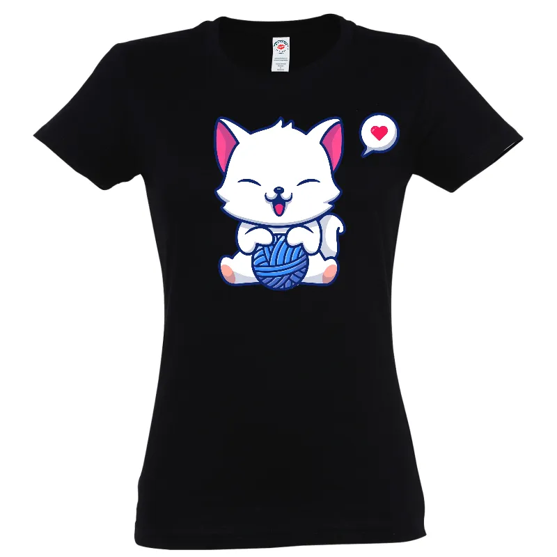 Tricou damă - Lovely Happy Cat