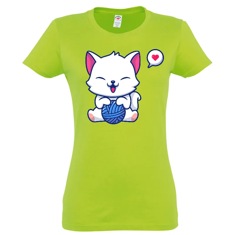 Tricou damă - Lovely Happy Cat