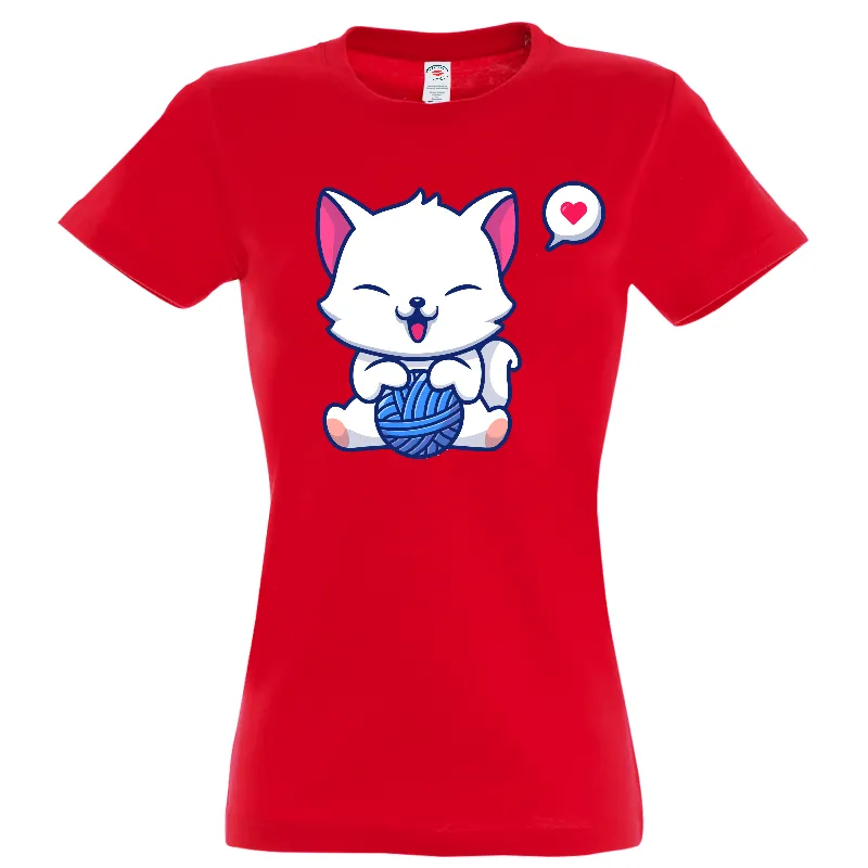 Tricou damă - Lovely Happy Cat