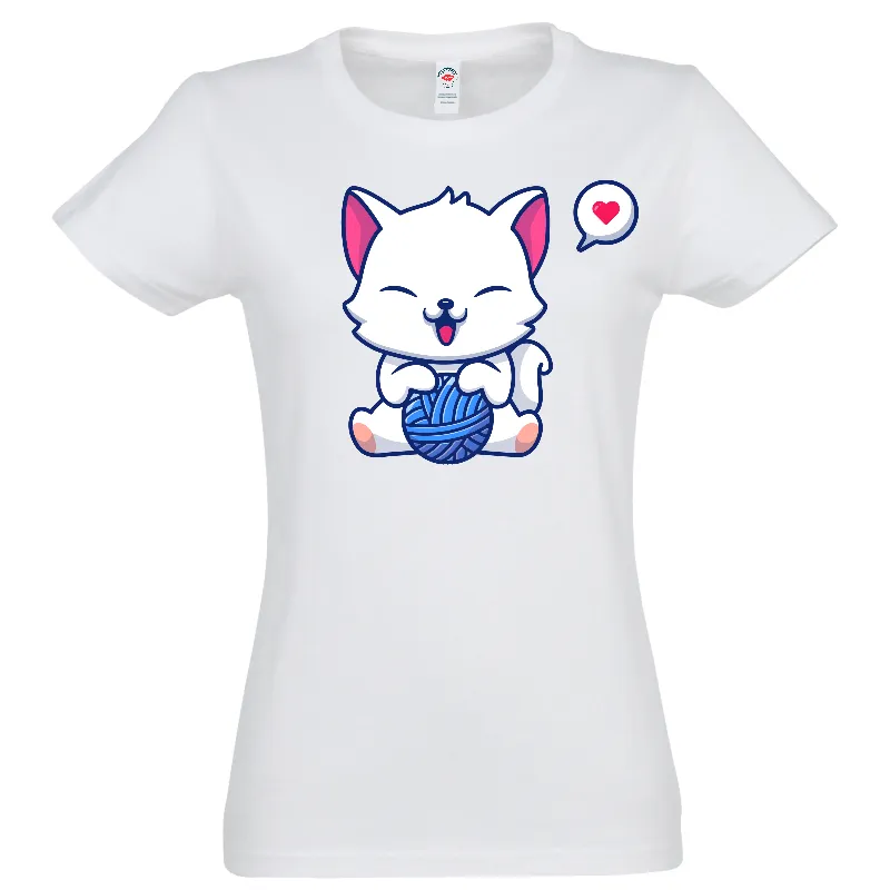 Tricou damă - Lovely Happy Cat