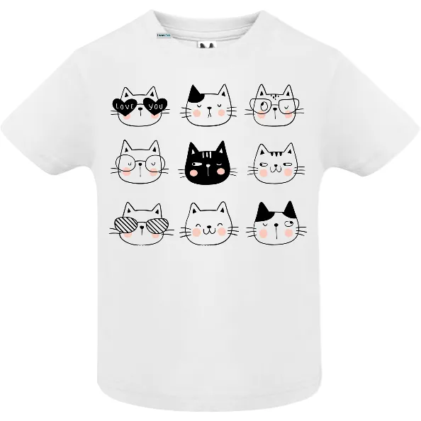 Tricou copii - Cat emoji