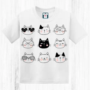 Tricou copii - Cat emoji