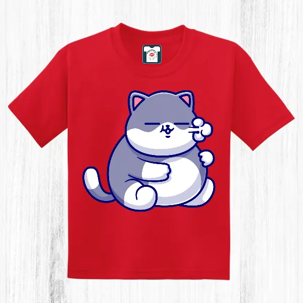 Tricou copil - Pisoi pufăind