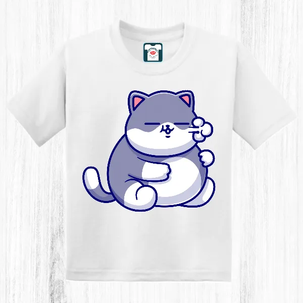 Tricou copil - Pisoi pufăind