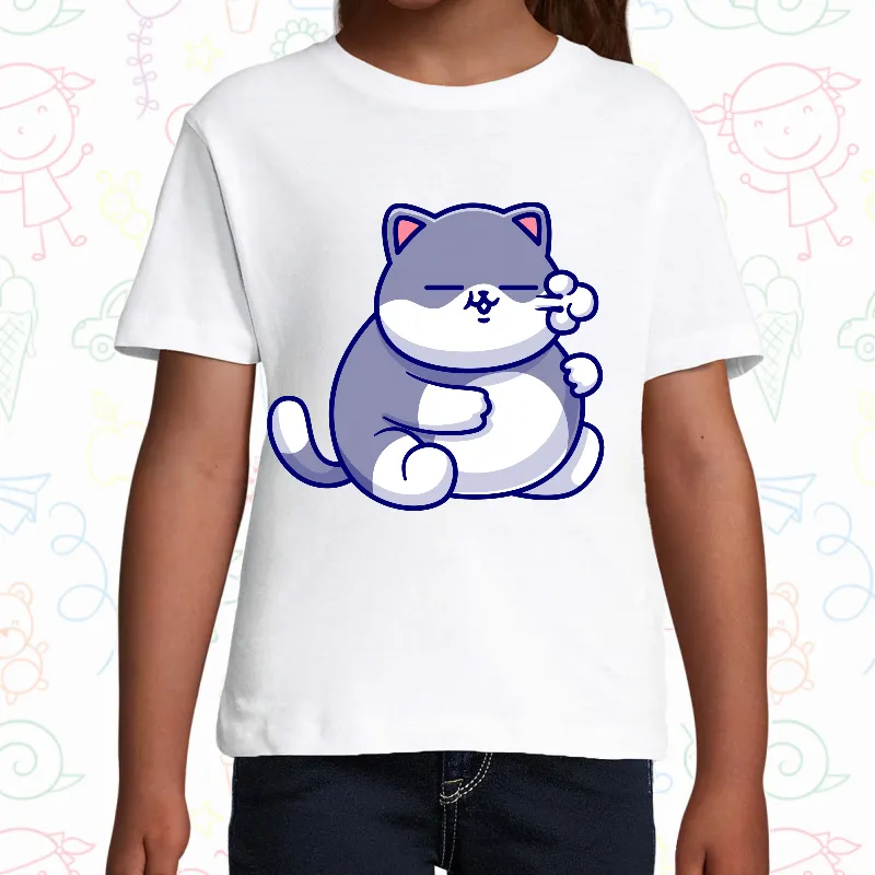 Tricou copil - Pisoi pufăind