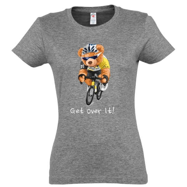 Tricou damă - Get Over It. Tricou Teddy Bear. Tricou bicicletă Tricou damă - Get Over It