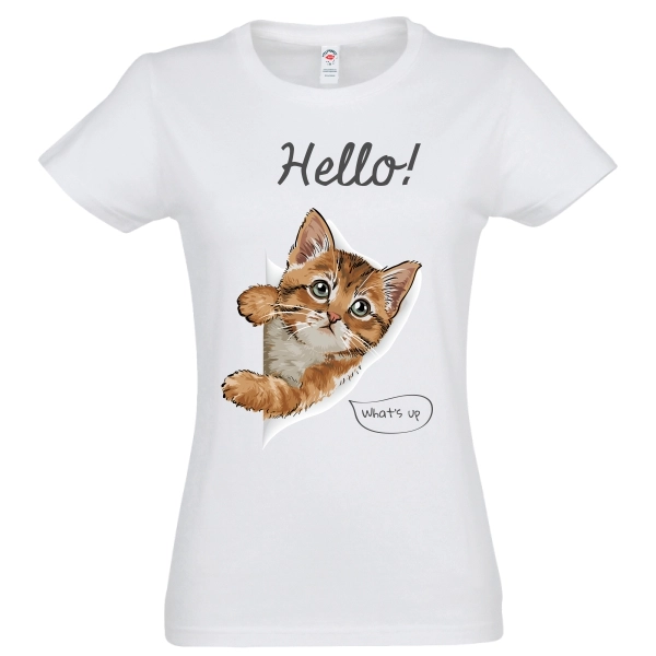 Tricou damă - Hello! What's up!